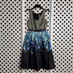 Silky Patterned Midi Dress